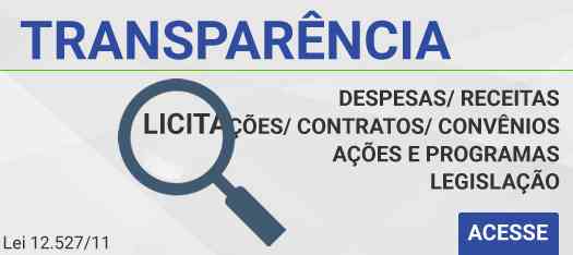 Baner para página de Transparência