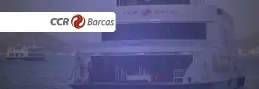 banner da concessão aquaviária, concessionária CCR Barcas