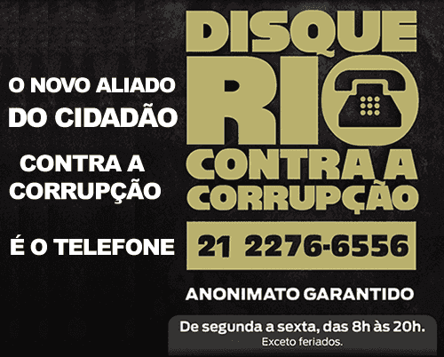 Banner para acesso à página da CGE RJ 'Rio Contra a Corrupção'